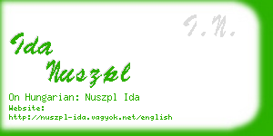 ida nuszpl business card